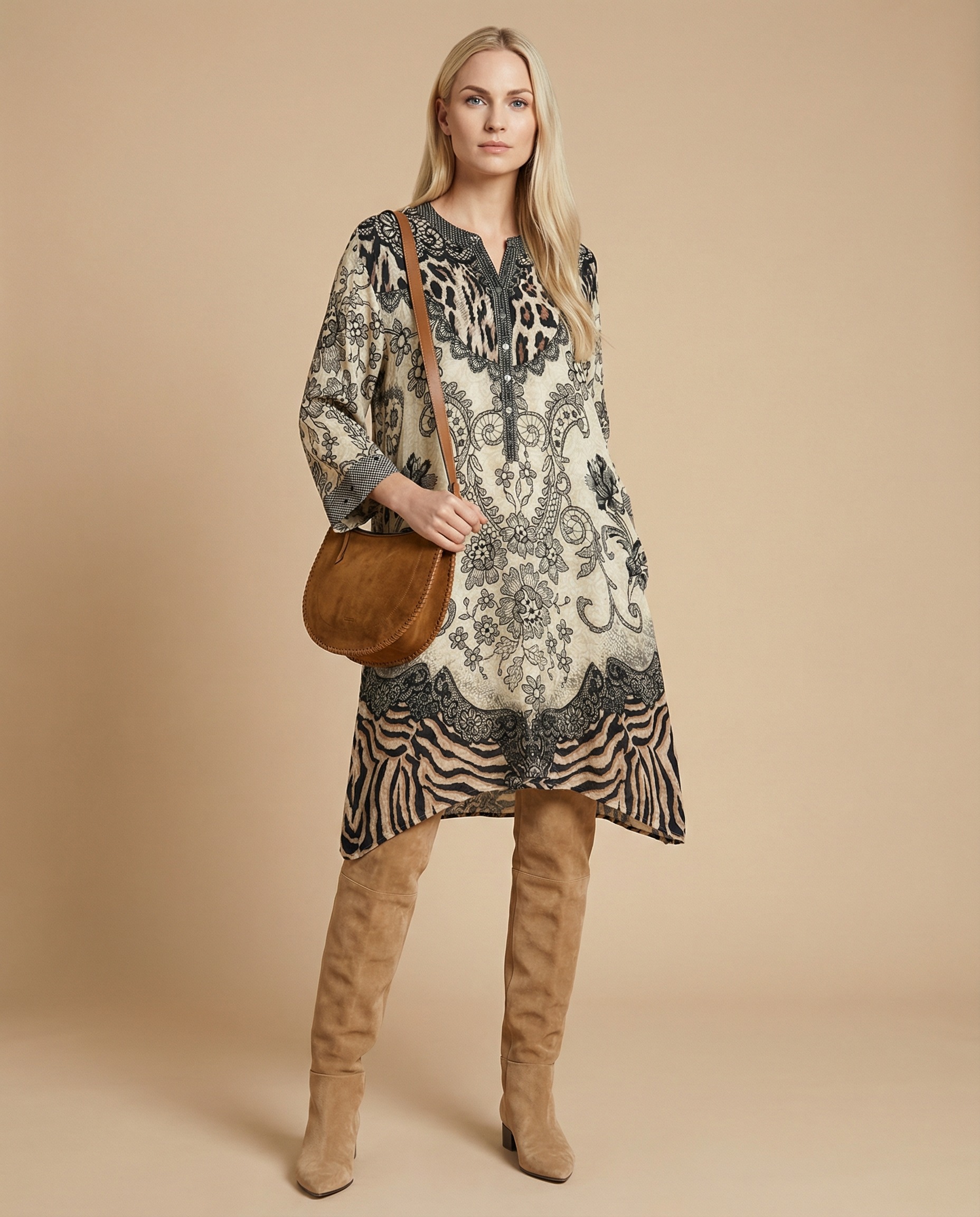 DRESS: 6160 COLOR: 125 Beige Gold